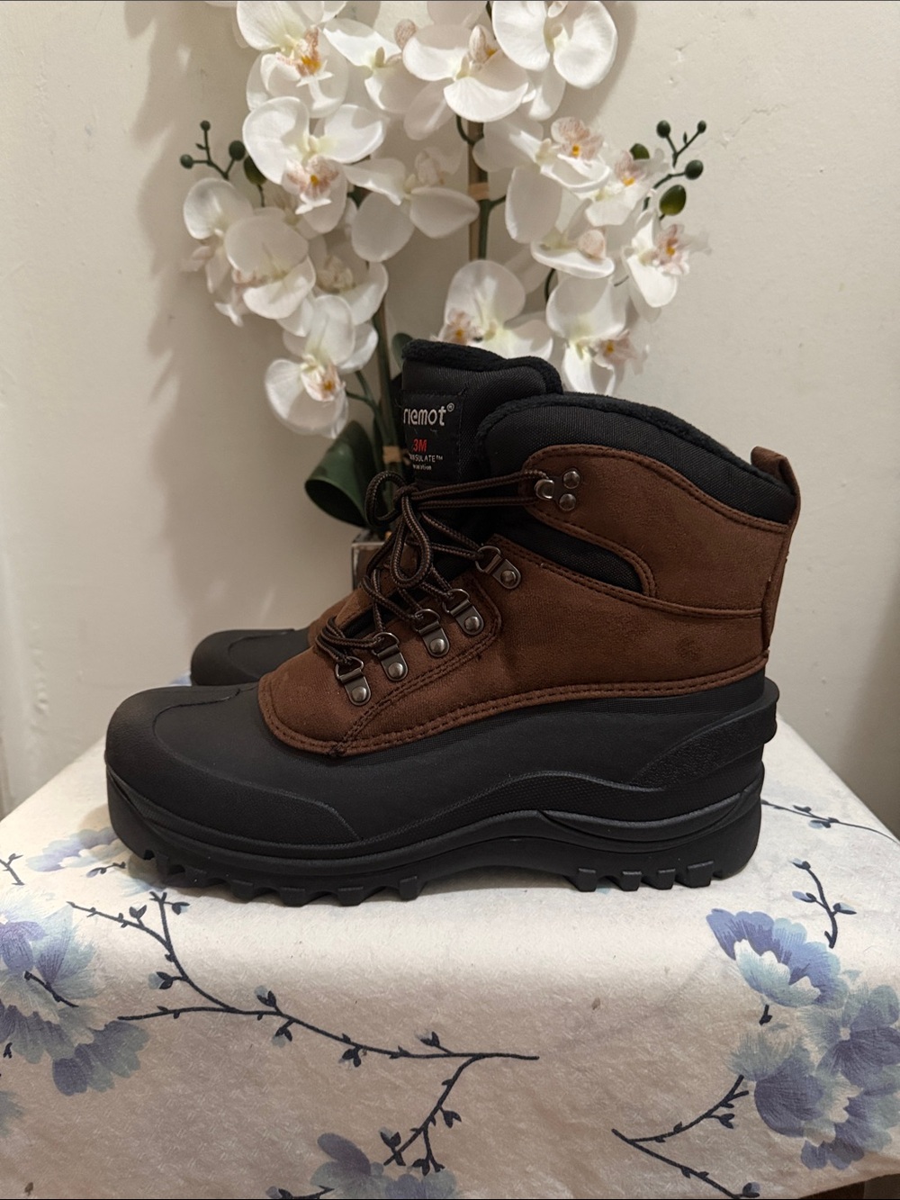 Men's Brown Waterproof Winter Boots - Unbranded